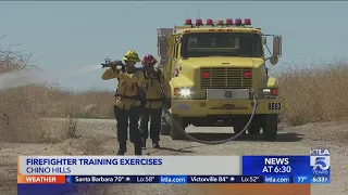 Firefighters train for high temps