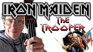 The Trooper Cover - Iron Maiden -  Guitar Solo on Acoustic Bass