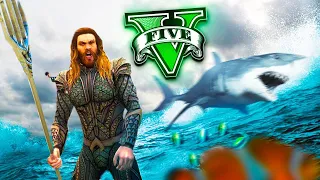 GTA V MODS - JUGANDO COMO AQUAMAN EN GTA !! CONTROLANDO EL OCEANO !- ElChurches