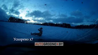 Жесткий переворот возле Гродно - видео из салона AUDI