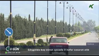 Göygöldə baş verən qəzada 3 nəfər xəsarət alıb