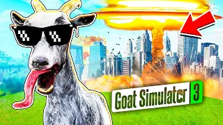 КОЗЕЛ ВЗОРВАЛ ГОРОД ЯДЕРНОЙ РАКЕТОЙ! УГАР ДО СЛЕЗ В GOAT SIMULATOR 3