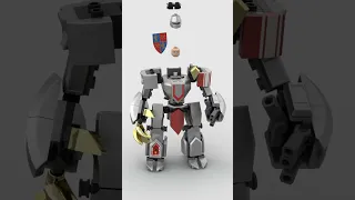 LEGO Mech: Steel Crusader 🤖 Satisfying Building Animation #40k #shorts #legomech #legomoc