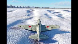 Бой на советском истребителе ЛаГГ-3-8 в VR шлеме в War Thunder.