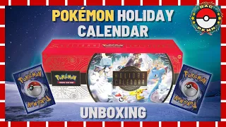 What's Inside The Pokemon TCG Holiday Calendar? | Full Unboxing + Promos