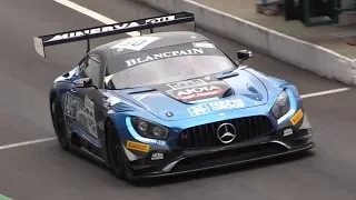 Mercedes AMG GT3 2019 Tribute-V8 Sound,Fly Bys,Accelerations & More