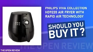 Philips Viva Collection HD9220 Air Fryer with Rapid Air Technology (Black)