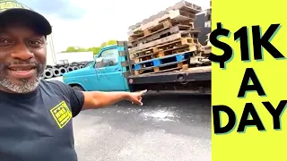 How to Resell Used Pallets for Profit: $1,000 a DAY Flipping Pallets w/ Simplest Biz Course Student