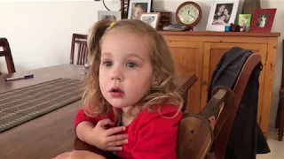 2 year old finds out her baby brother has been born