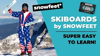 Snowblades by Snowfeet* - Long Enough to Ski, Short Enough to Skate | Skiboards | Skiblades