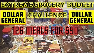 EXTREME GROCERY BUDGET CHALLENGE | 126 MEALS FOR $50 | BUDGET MEALS | INFLATION MEALS|2022