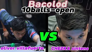 oliver villafuerte 🆚 chezka santinto open-10balls tournament event bacolod