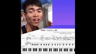 SoYtiet Man Singing Numbers 1-18 on tik tok Piano Reharm Sheet Music Tutorial