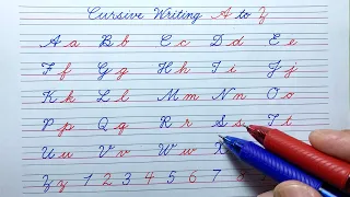 Cursive writing a to z | Cursive abcd | English cursive handwriting practice | Cursive letter | 2024