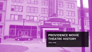 Providence movie theatre and drive-in history 1920-1939