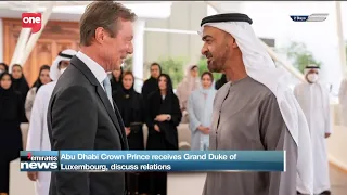 The Abu Dhabi Crown Prince receives the Grand Duke of Luxembourg