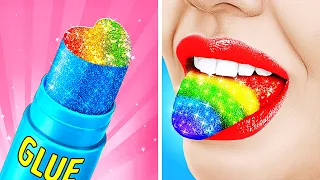 CREATIVE MAKEUP HACKS & SECRETS || Funniest Relatable Moments By 123 GO! GOLD