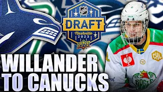 CANUCKS DRAFT TOM WILLANDER 11TH OVERALL… PASS ON ZACH BENSON (2023 NHL Entry Draft) Vancouver News