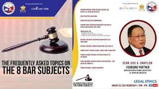Legal Ethics | The Frequently Asked Topics on the 8 Bar Subjects
