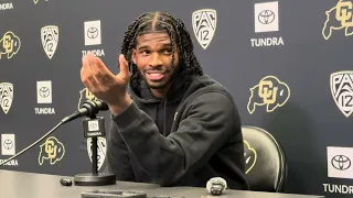 Colorado quarterback Shedeur Sanders after wrapping up his final spring ball at the collegiate level