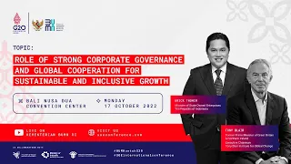 Role of Strong Corporate Governance and Global Cooperation for Sustainable and Inclusive Growth