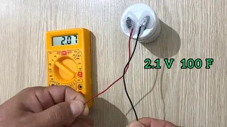 How to Make Hybrid Supercapacitor (2.1 Volts, 100 Farads)