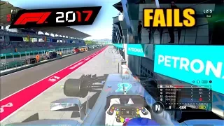 F1 2017 FAIL Compilation (Best of Racing Games FAILS)