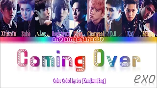 EXO (엑소) - Coming Over [KANROMENG] Color Coded Lyrics