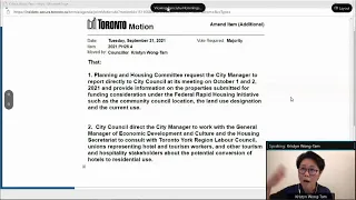 Planning and Housing Committee - September 21, 2021