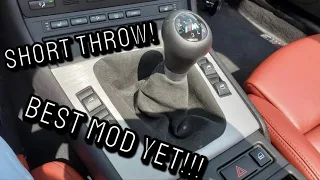 E46 Short throw Shifter!!! Best Mod For Any BMW!!!