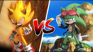 Fleetway Sonic VS Scourge | Sprite Battle