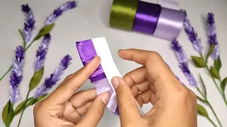 DIY| Tutorial Lavender Satin Ribbon Flower