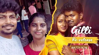 Gilli Re-release ||Gilli in Big Screen || Thalapathy Day || Vijay || Trisha || @KaleesSowmiVlogs