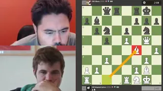 KING INDIAN ATTACK!! Magnus Carlsen vs Hikaru Nakamura || Blitz chess 2018