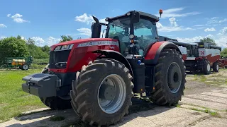 Наконец-то нам привезли это чудо, Massey Ferguson 8737S