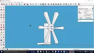 Sketchup Lesson 4.5: Quick and dirty windmill