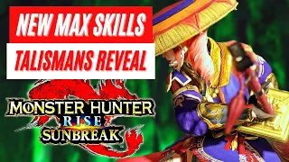 New Max Skill Talisman Upgrades Reveal DLC Monster Hunter Rise Sunbreak News MHR Sunbreak Charms