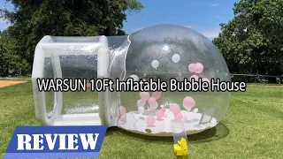 WARSUN 10Ft Inflatable Bubble House Review - Everything You Need to Know!