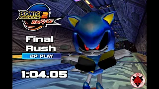 [WR] Final Rush 2P Mode in 1:04.05 w/ Metal Sonic - Sonic Adventure 2: Battle