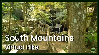 Virtual Hike through Trails at South Mountains State Park in North Carolina | No Music