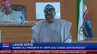 Sanwo-Olu presents N1.4trn budget for 2022