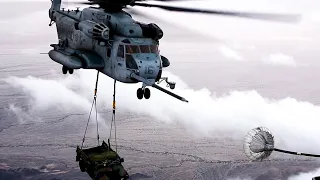CH-53E Super Stallion: Drinking milk while carrying - This helicopter is amazing