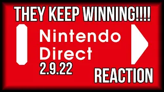 Nintendo Direct 2.9.22 Reaction | NINTENDO TAKING W's OUT HERE!!!