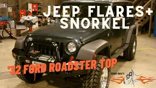 Jeep JK Wrangler Flares/Snorkel & '32 Ford Rat Roaster Top/Exhaust - Stacey David's Gearz S4 E15