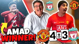 MAN UTD FAN GOES CRAZY 🤣 REACTING TO MAN UTD 4-3 LIVERPOOL | MAN UNITED VS LIVERPOOL MATCH REACTION