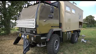 The largest motorhomes in Europe: STEYR 12M18. complete explanation, look inside. The documentary.