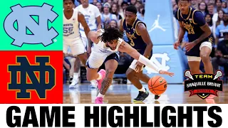 #7 North Carolina vs Notre Dame Highlights | NCAA Men's Basketball | 2024 College Basketball