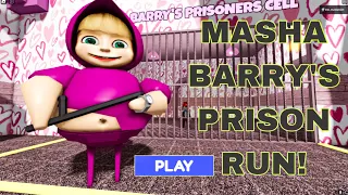 NEW MASHA BARRY'S PRISON RUN OBBY UPDATE ROBLOX #roblox #obby