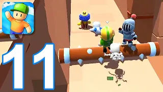 Stumble Guy‪s‬ - Gameplay Walkthrough Part 11 - New Map: Lost Temple (iOS, Android)