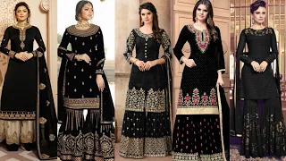 Black Colour Sharara Suit || Hamuz Trendz || #suit #black